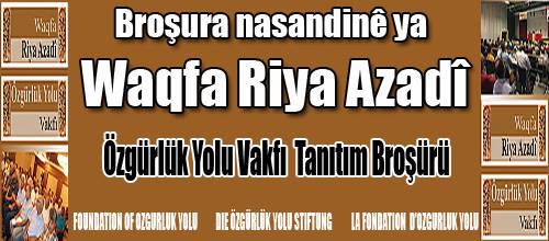 Özgürlük Yolu Vakfı Tanıtım Broşürü Yayınlandı